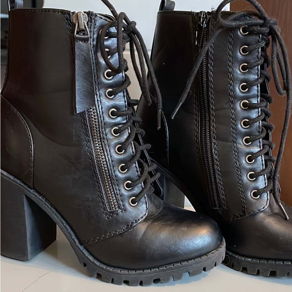 Black ankle booties